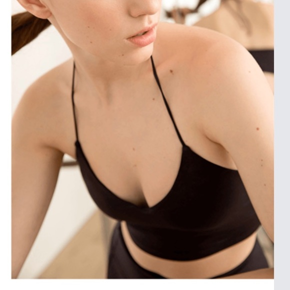 G. Label by Goop Halter Bra Top Black Size Small - Picture 9 of 9